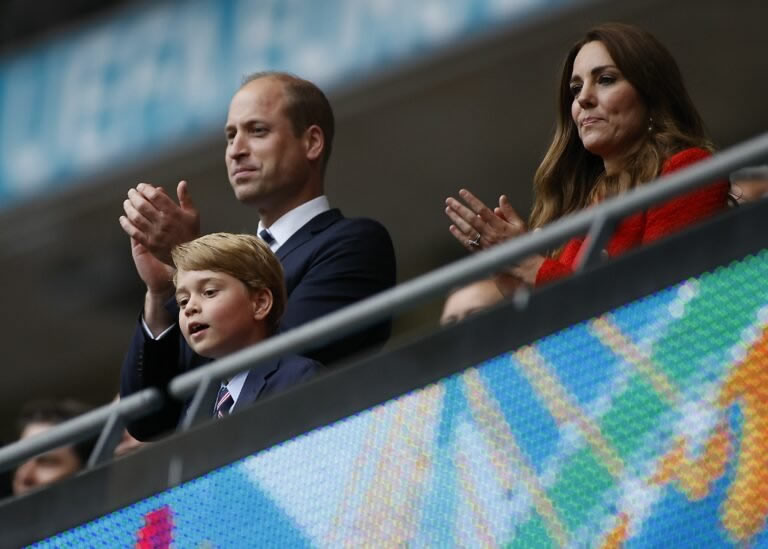 George-attended-the-football-match-with-William-and-Kate-