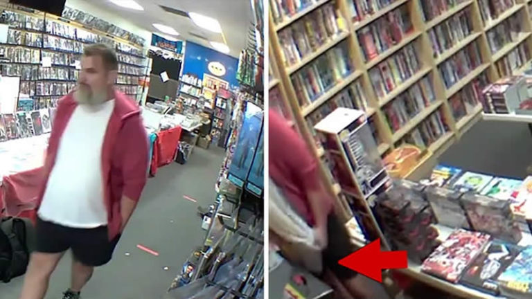 Ray Buffer Caught On Camera Stealing Comics From Store: Video