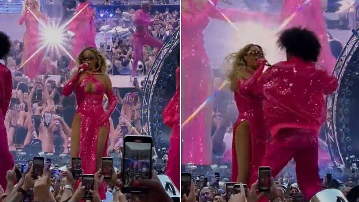 Beyoncé Backup Dancer Saves Wardrobe Malfunction