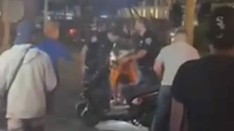 Baibaia Rodriguez Slapping NYPD Cop