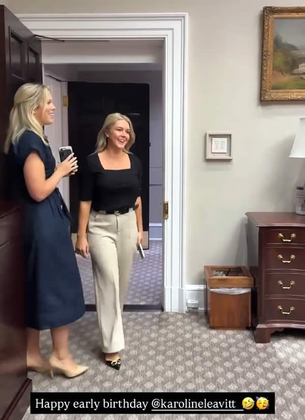 Leavitt surprise birthday white house