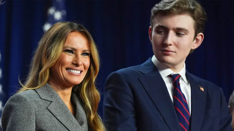 Melania Trump and Barron Trump