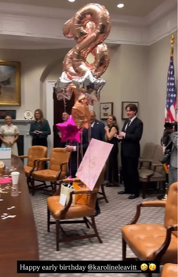 Press Secretary Karoline Leavitt Louis Vuitton Gift