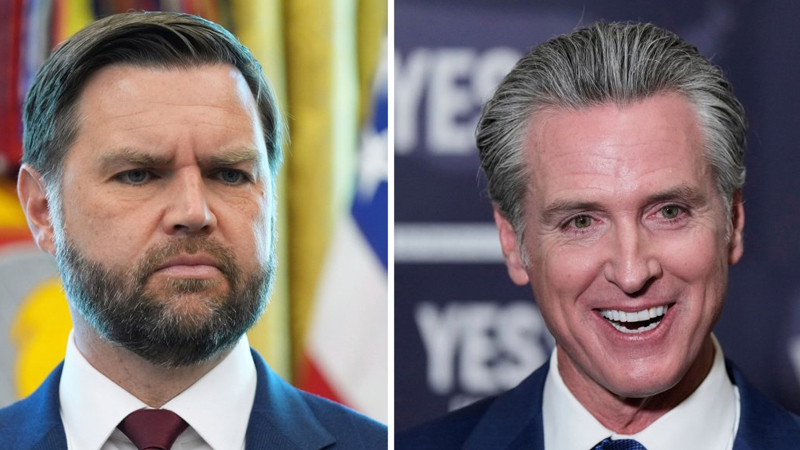 Gavin Newsom and Vance