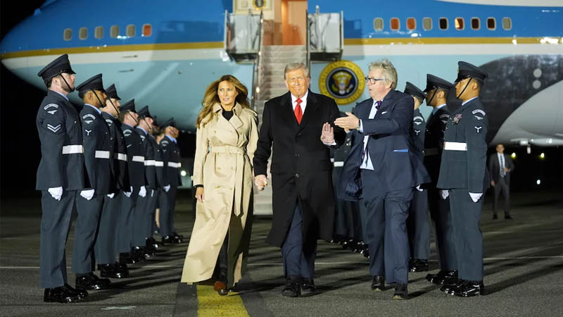 Mr Trump and the first lady