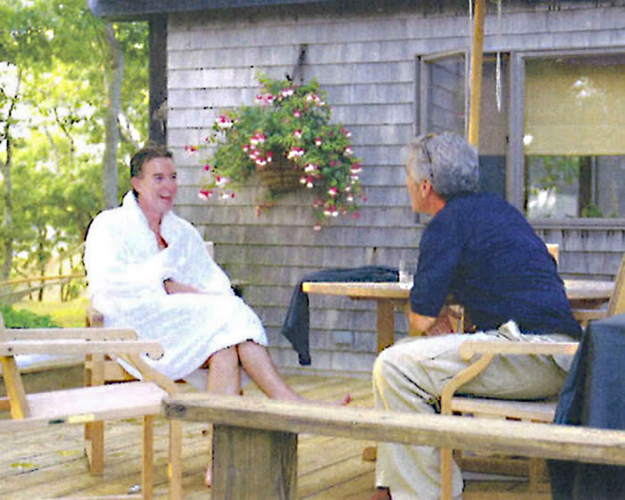 Peter Mandelson with Epstein