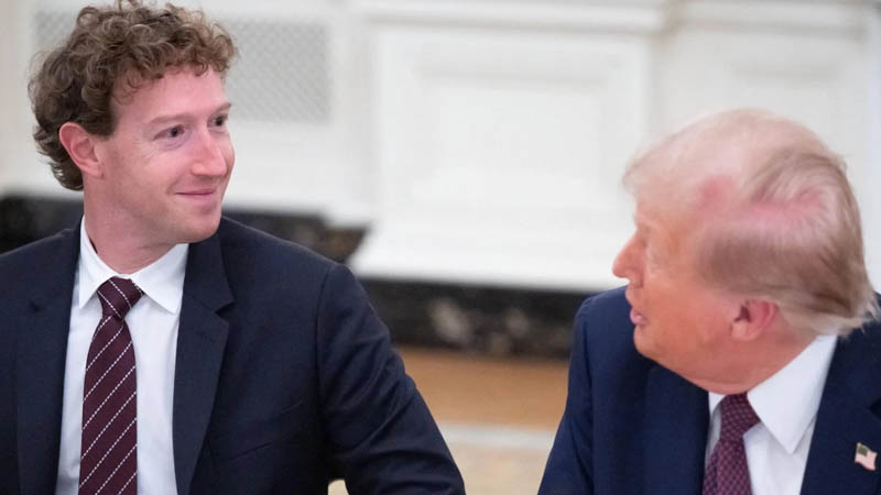 Trump and Mark Zuckerberg
