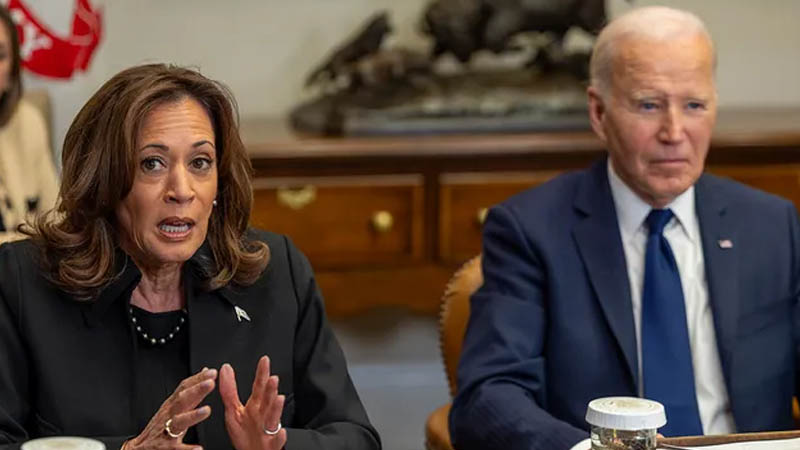 Kamala Haris and Joe Biden