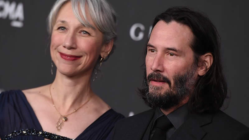 Keanu Reeves with Alexandra Grant