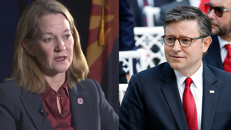 Kris Mayes and Mike Johnson