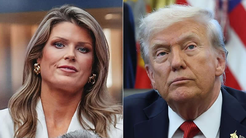 Lindsey Halligan and Trump