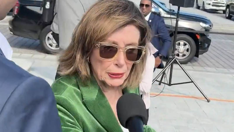 Nancy Pelosi tells Reporter Shut Up