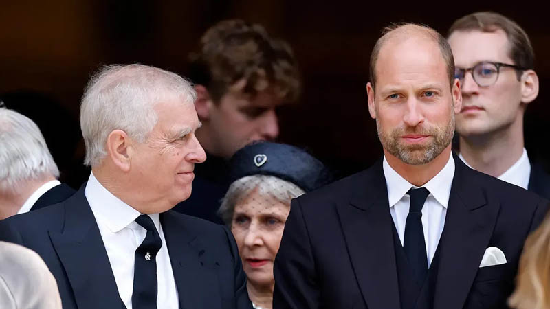 Prince William and Prince Andrew