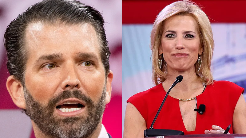 donald trump jr and Laura Ingraham