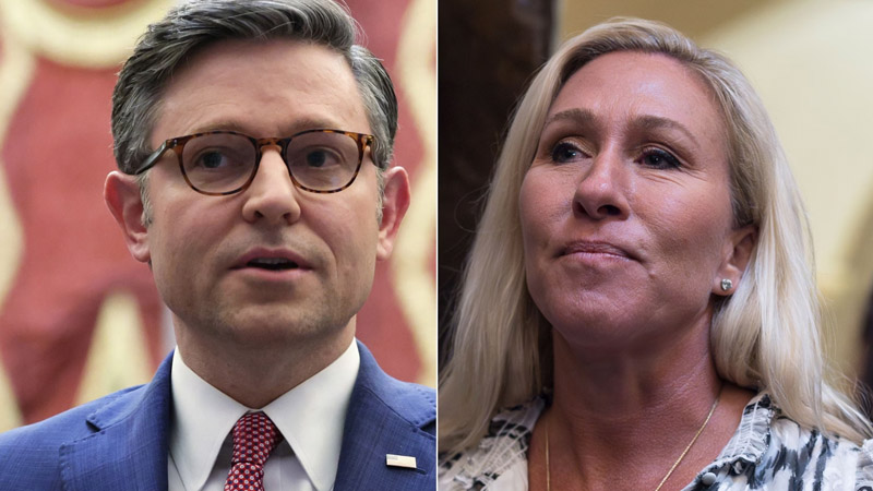 marjorie taylor greene and mike johnson