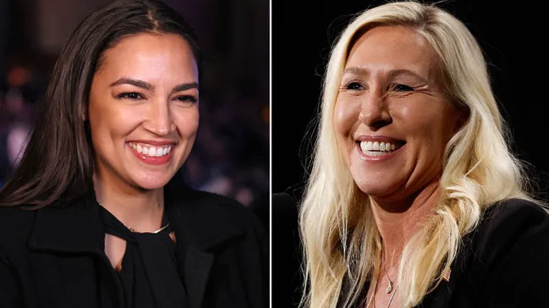 Alexandria Ocasio-Cortez and Marjorie Taylor Greene