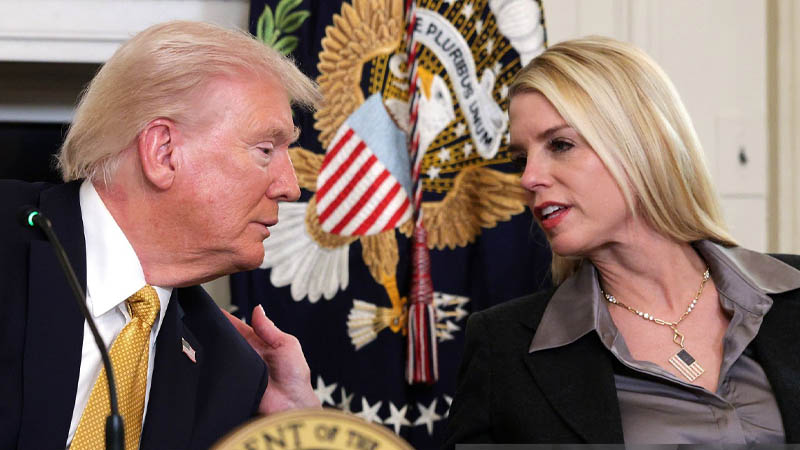 Donald Trump and Pam Bondi