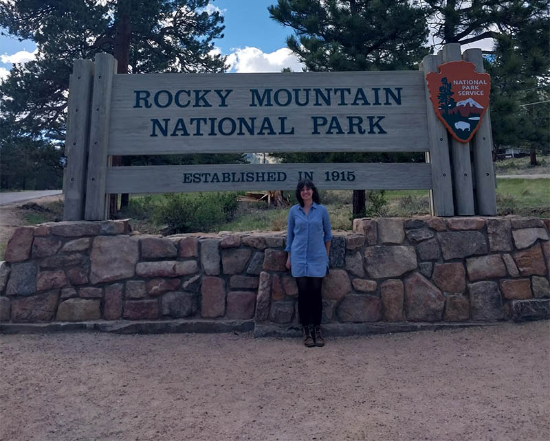 Ellyn DeMuynck at Rocky Mountain National Park
