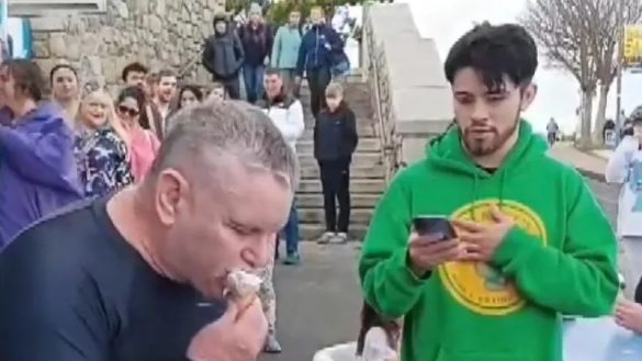 Minnesota man attempts ice cream cone world record in Ireland
(Teddys Ice Cream/Facebook)
