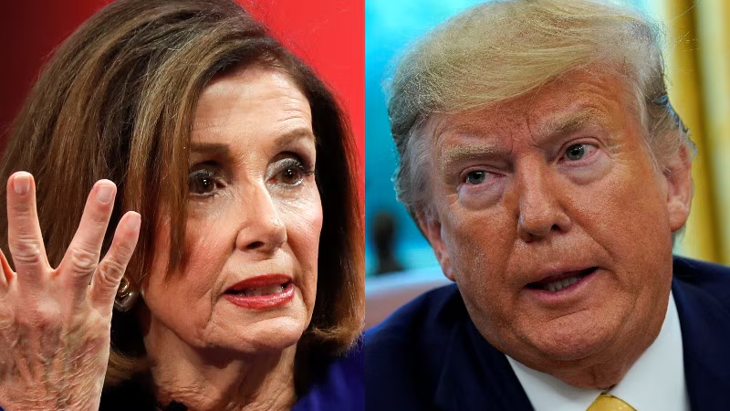 Nancy Pelosi and trump