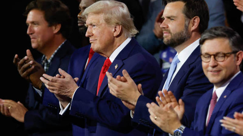 Tucker Carlson and trump