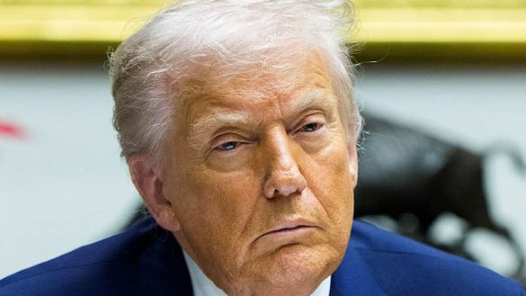 Trump backlash turns to regret as voters say the economy is worse than when he took office. (Photo by Aaron Schwartz/CNP/Bloomberg via Getty Images)