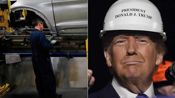 Workers across Manufacturing and Logistics lose jobs as Trump claims economic success (Photo by Getty Images / Jim Young / AFP)