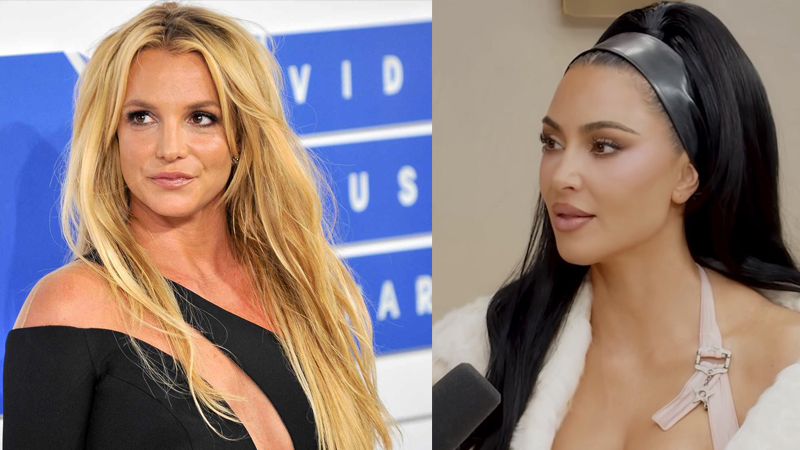 Britney Spears and Kim Kardashian
