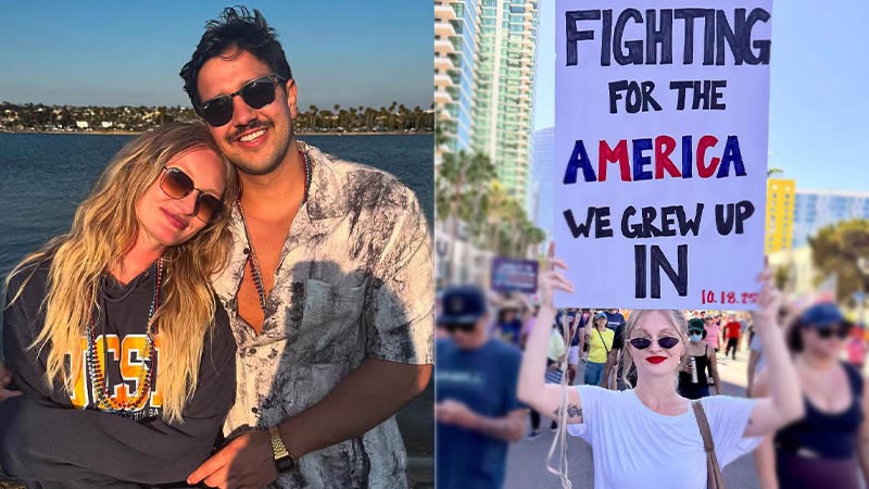 Hannah Silveira with Husband