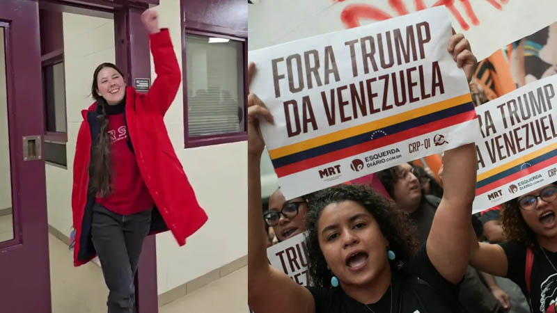 Woman Arrested Mid-Interview