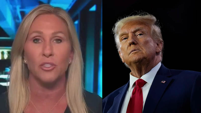 Marjorie Taylor Greene and trump