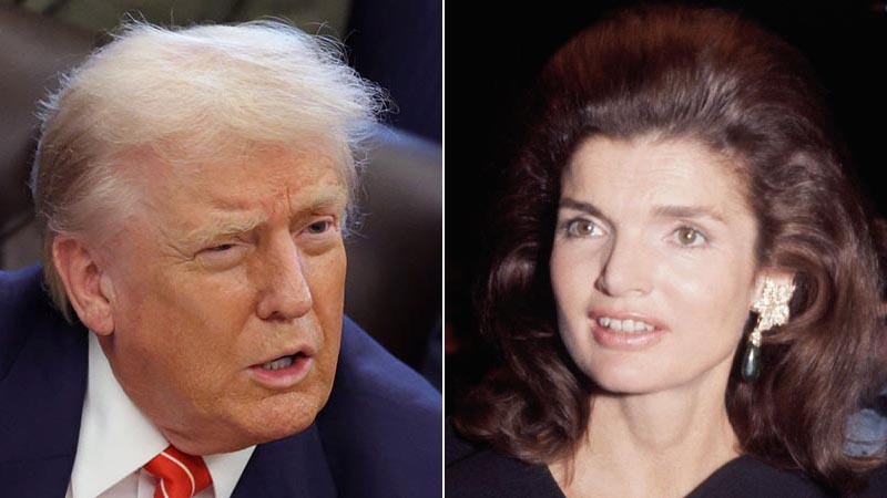 Donald Trump and Jackie Kennedy
