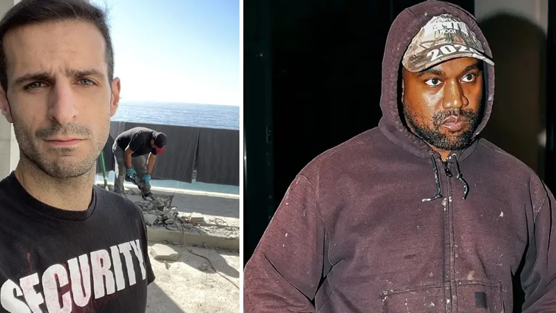 Kanye West and Tony Saxon