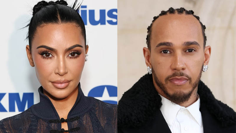 Kim Kardashian and Lewis Hamilton