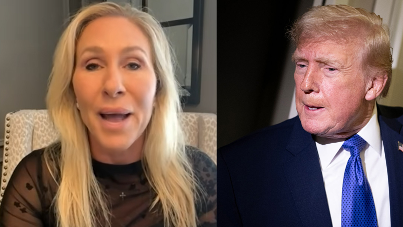 Marjorie Taylor Greene and Trump