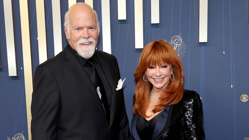 Rex Linn and Reba McEntire attend the 77th Primetime Emmy Awards
