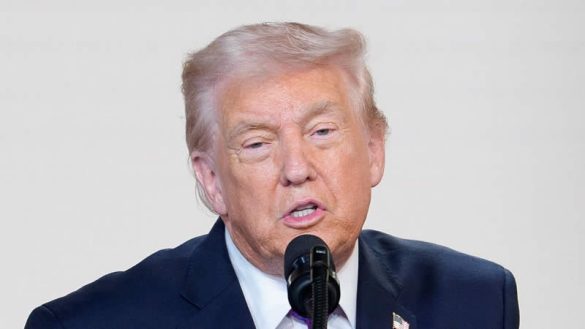 Unsealed Epstein docs include weird message about Trump’s circle in Palm Beach. (Photo by Getty Images)