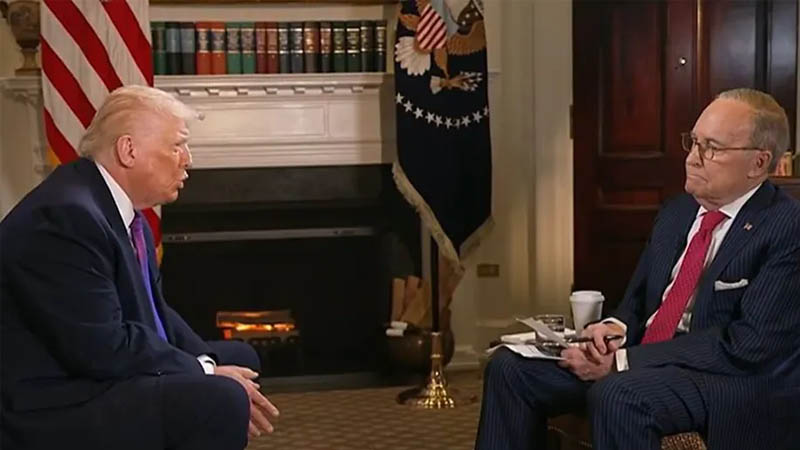 Trump with Larry Kudlow