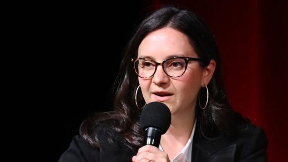 “Bari Weiss signals sweeping changes at CBS News including layoffs and a digital newsroom push. (Photo by Noam Galai/Getty Images for The Free Press)