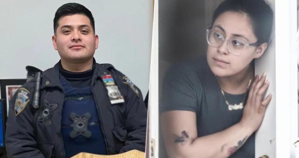 Two Bronx Officers Suspended After Sex Tape of Locker Room Tryst Exposed. (Photo by NYPD Chief of Department/ Facebook)
