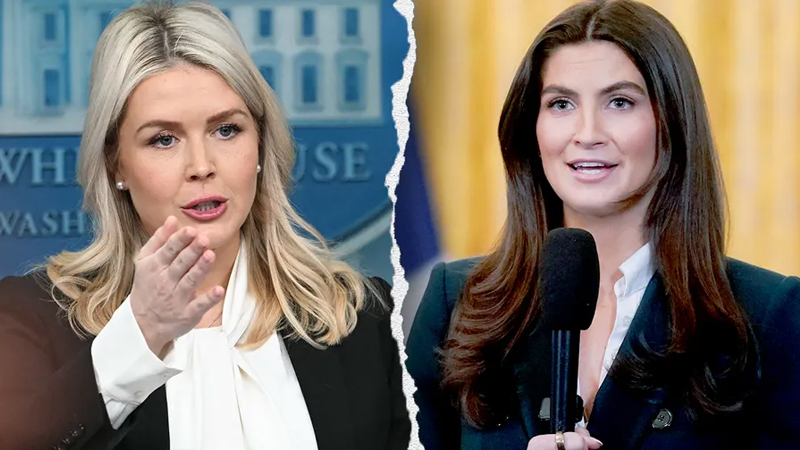 Karoline Leavitt and Kaitlan Collins