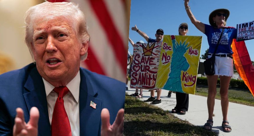 The Villages No Kings protest