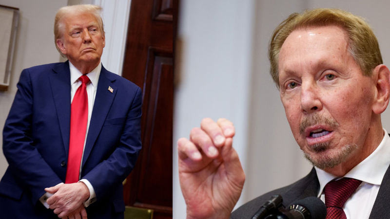 Trump and Larry Ellison