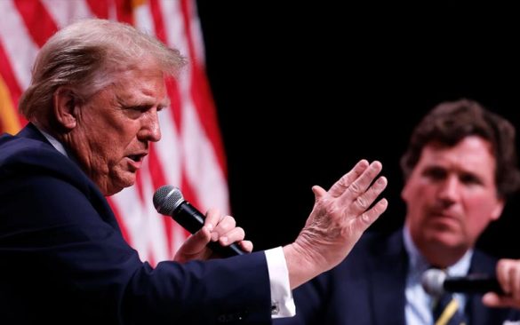 Trump Fires Back at Tucker Carlson’s Iran Strikes Criticism: ‘He’s Not Part of MAGA Anymore. (Photo by Chip Somodevilla/Getty Images)