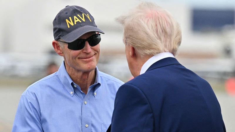 US Senator Rick Scott and President Donald Trump