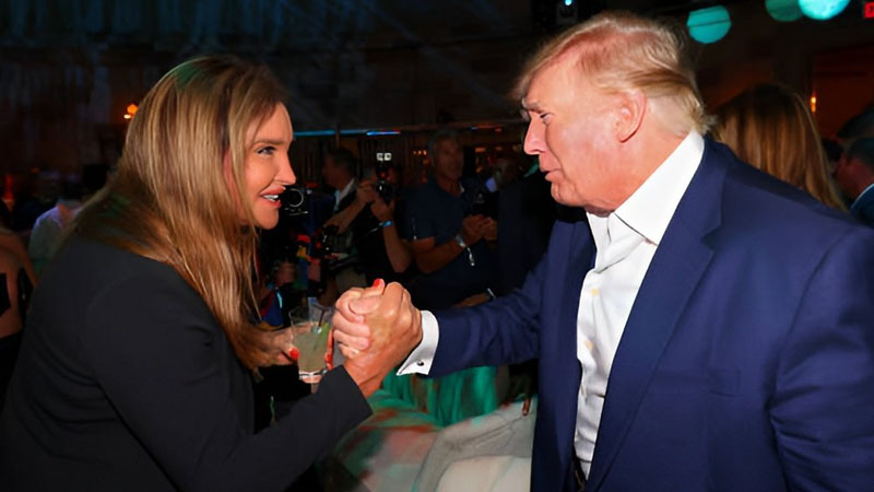 Caitlyn Jenner with Trump