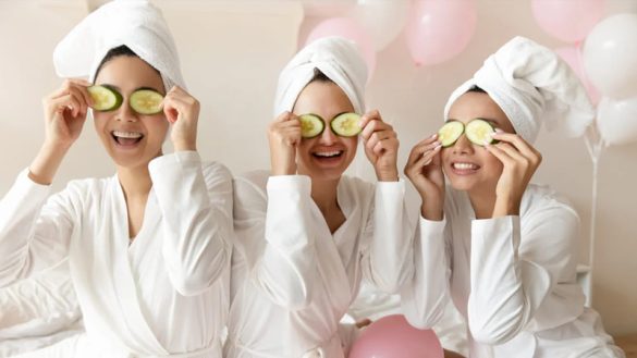 home spa night with your girlfriends