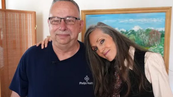 Paramedic Kieth Grayson and Regina Young (right) MS NOW